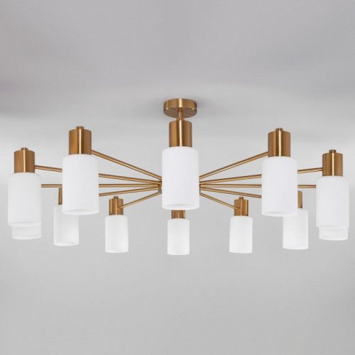 Потолочная люстра Eurosvet Vegga 70160/12 латунь Smart