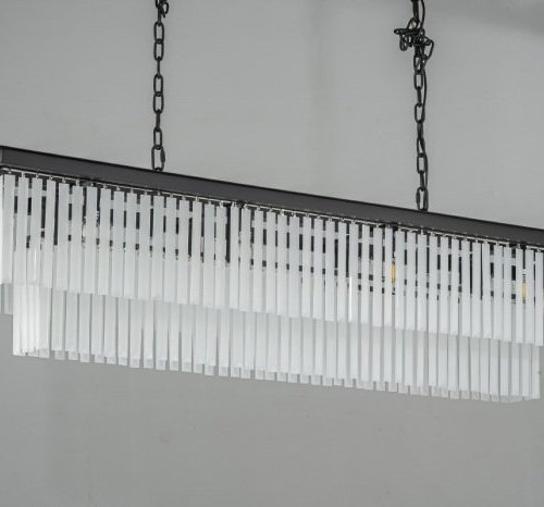 Подвесная люстра DeLight Collection 1920s Odeon KR0387P-12C/P black/frost