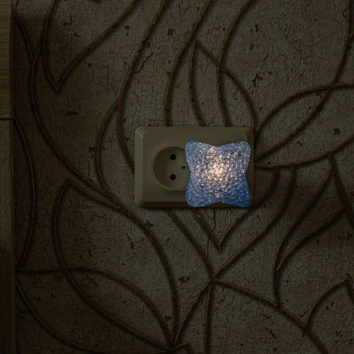 Настенный светодиодный светильник (10334) Uniel DTL-309-Звездочка/Blue/1LED/0,1W