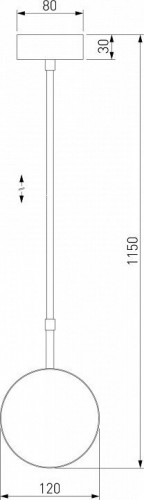 Подвесной светильник Elektrostandard Grollo 50120/1 черный 4690389187117