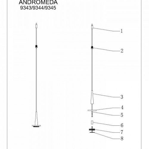Подвесной светильник Mantra Andromeda 9343