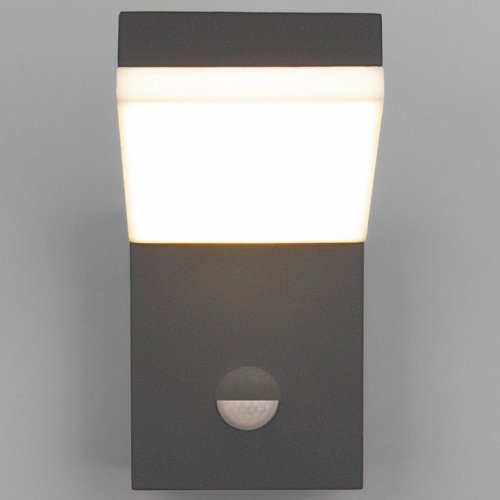 Уличный настенный светодиодный светильник Elektrostandard Sensor 1541 Techno Led серый a053947