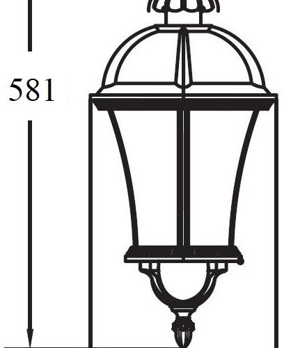 Потолочный светильник уличный Oasis Light ROMA L 95205LA Bl