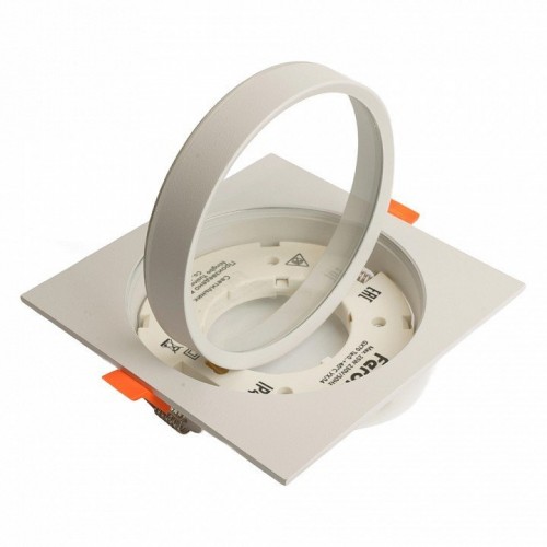 Светильник встраиваемый Feron DL705 потолочный GX70 белый квадрат IP44 51107