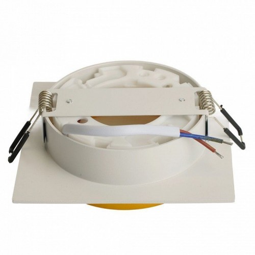 Светильник встраиваемый Feron DL506 потолочный GX53 белый + золото квадрат 51362