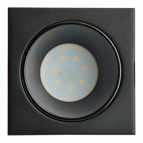 Светильник встраиваемый Feron DL3112 потолочный MR16 G5.3  черный + черный хром 51408