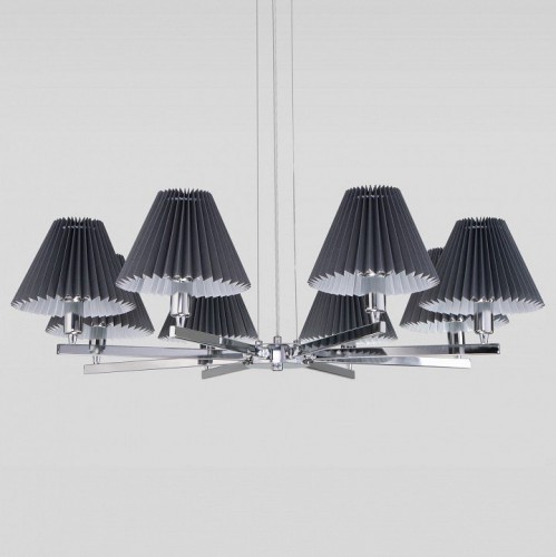 Подвесная люстра Eurosvet Peony 60136/8 хром/графит Подвесная люстра Eurosvet Peony 60136/8 хром/графит