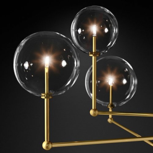 Потолочная люстра DeLight Collection Globe Mobile KG0835P-3 brass