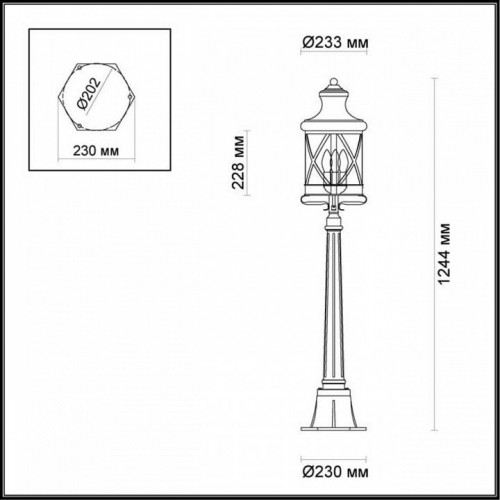 Уличный столб Odeon Light Sation 4045/3F Уличный столб Odeon Light Sation 4045/3F