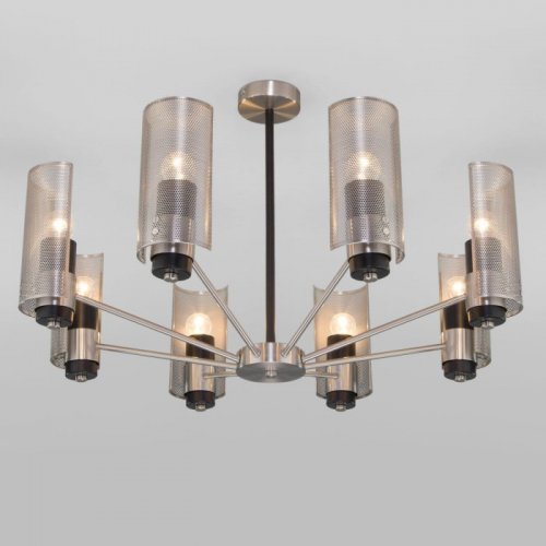 Потолочная люстра Eurosvet Grino 70139/8 никель Потолочная люстра Eurosvet Grino 70139/8 никель