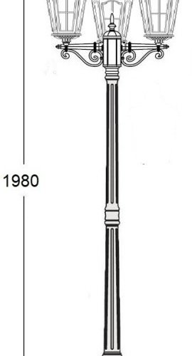 Наземный фонарь Oasis Light ALBORG 79708B/02 Bl