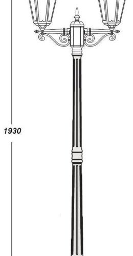 Наземный фонарь Oasis Light PETERSBURG M 79808MA W