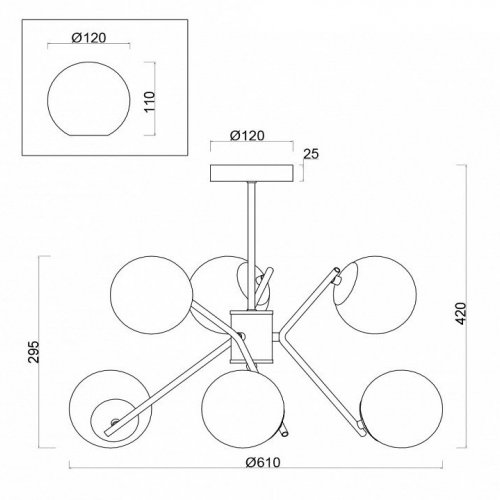Потолочная люстра Freya Nancy FR5083PL-06CH