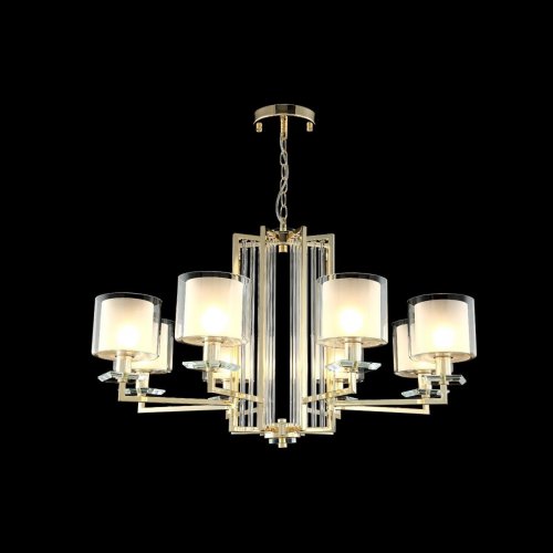 Подвесная люстра Crystal Lux Nicolas SP-PL8 Gold/White Подвесная люстра Crystal Lux Nicolas SP-PL8 Gold/White