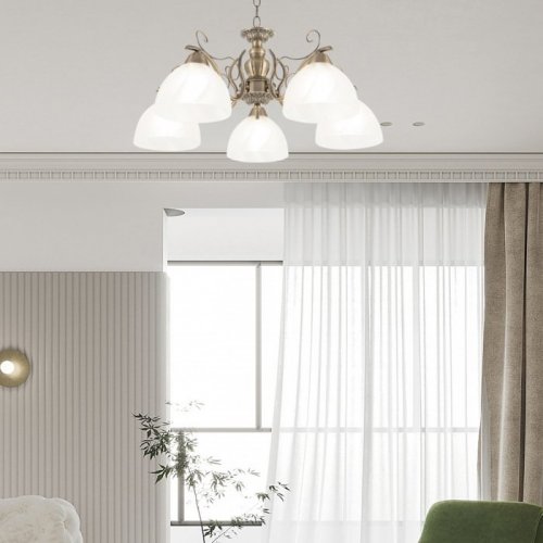 Подвесная люстра Amalfi-0644 330644/5 AB Подвесная люстра Amalfi-0644 330644/5 AB