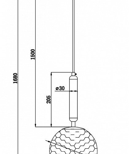 Подвесной светильник Freya Zelda FR5123PL-01BS