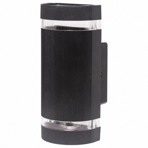 Светильник садово-парковый Feron.ONE DH1702-P, на стену вверх/вниз, 2*GU10 220-240V, черный пластик