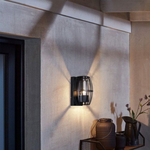 Настенный фонарь уличный  08331-9.2-001JH E27 BK