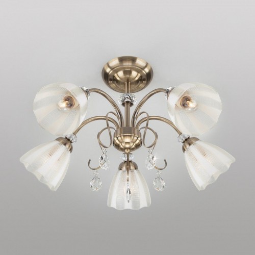 Потолочная люстра Eurosvet Floranse 30155/5 античная бронза