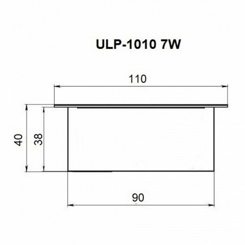 Встраиваемый светильник Uniel ULP-1010 UL-00007427