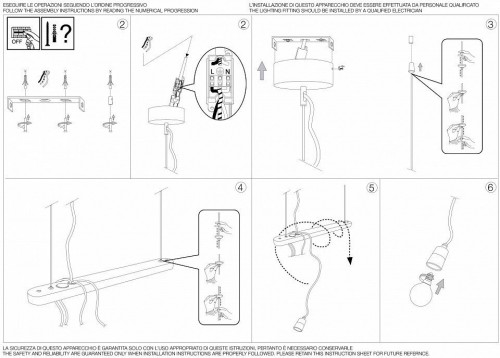 Подвесной светильник Ideal Lux Electric SP4