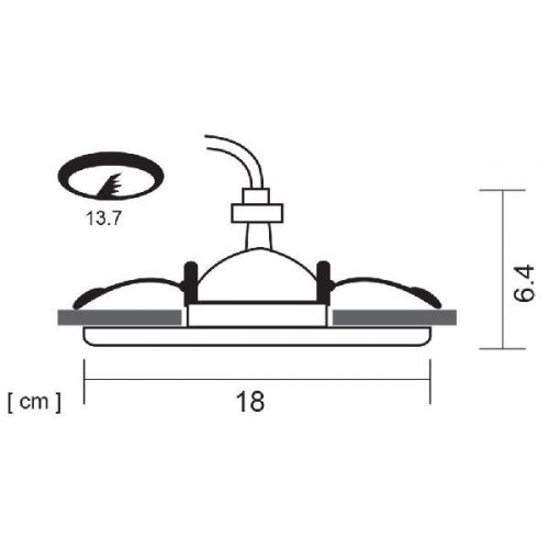 Встраиваемый светильник Arte Lamp A6664PL-1GY