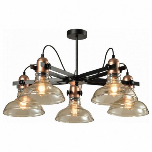 Потолочная люстра IMEX MD.20552-5-S-BK+AB Потолочная люстра IMEX MD.20552-5-S-BK+AB