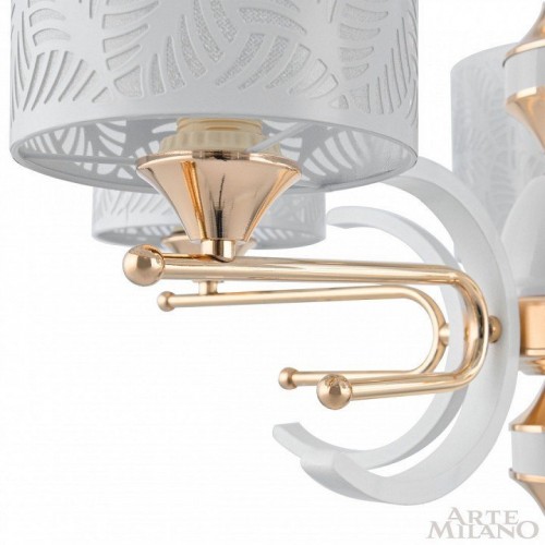 Подвесная люстра Arte Milano Florentia-2097 302097/8 Wh/Gd Подвесная люстра Arte Milano Florentia-2097 302097/8 Wh/Gd