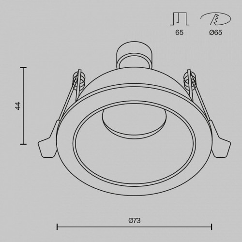 Точечный светильник Maytoni Share DL126-GU10-B