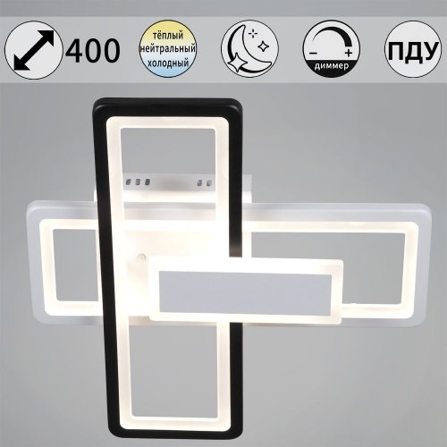 Потолочная люстра  03629-0.3-2+1 WH+BK