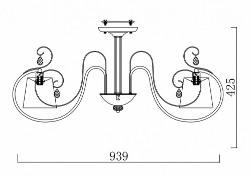 Потолочная люстра Freya Simone FR2020-CL-07-CH