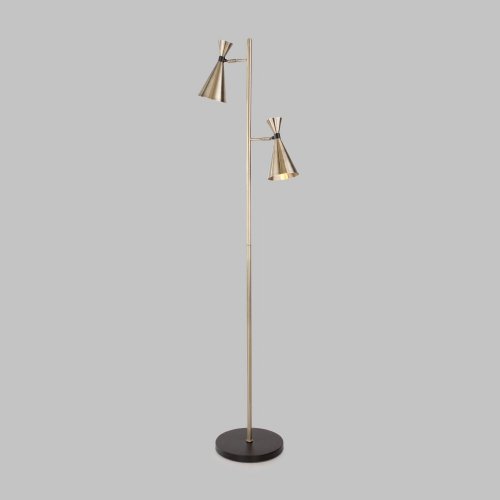 Торшер Bogates Glustin 01109/2 латунь / черный Торшер Bogates Glustin 01109/2 латунь / черный