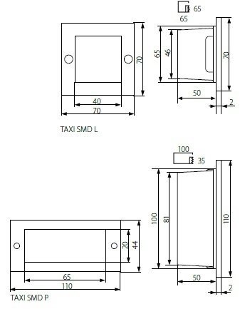 Подсветка лестницы Kanlux TAXI SMD P C/M-NW 26463