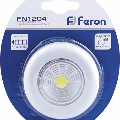 Светодиодный светильник-кнопка Feron FN1204 23374 Светодиодный светильник-кнопка Feron FN1204 23374