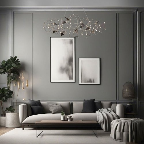 Подвесная светодиодная люстра Eurosvet Uma 90369/15 черный жемчуг Подвесная светодиодная люстра Eurosvet Uma 90369/15 черный жемчуг