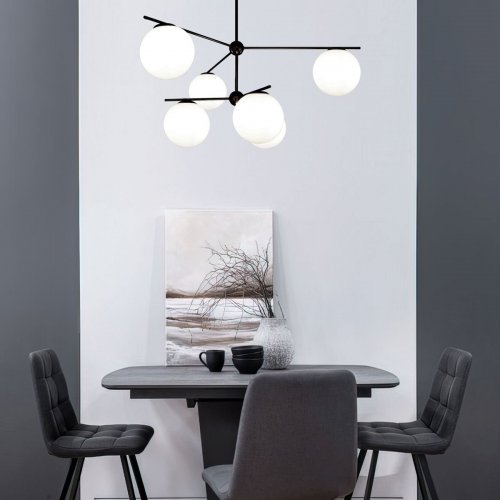 Потолочная люстра Eurosvet Marbella 60147/6 черный Smart Потолочная люстра Eurosvet Marbella 60147/6 черный Smart