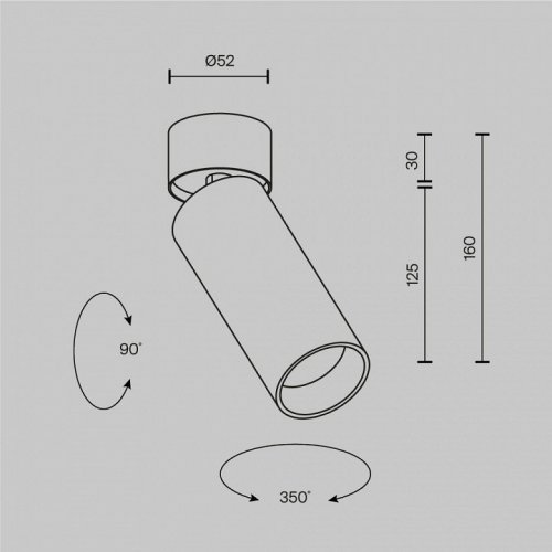 Светильник на штанге Maytoni Technical FOCUS LED C055CL-L12W3K-SS-W