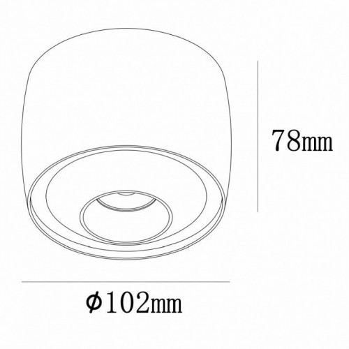 Накладной светильник iLedex Technical VISION 300 CHM