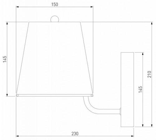 Бра Eurosvet Amaretto 60155/1 хром