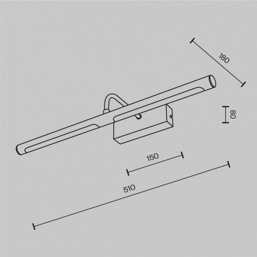 Подсветка для картин Maytoni Twinkle MIR266WL-L12BS4K