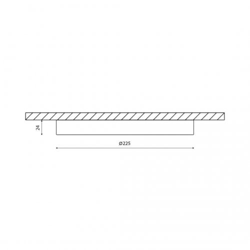 Потолочный светодиодный светильник DesignLed KH-R225-22-WW 007790