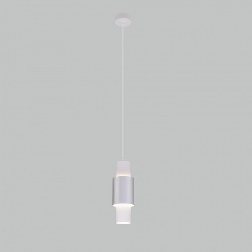 Подвесной светильник Eurosvet Bento 50204/1 LED белый/матовое серебро