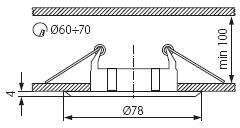 Точечные светильники Kanlux BASK CTC-5514-PG/N 2810