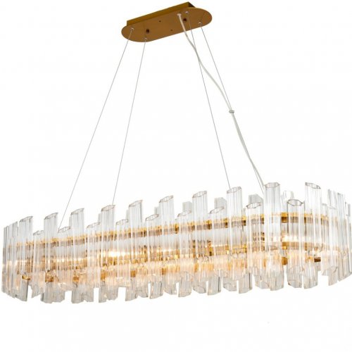 Подвесная люстра Vittoria KG0769P-12L clear/ brass