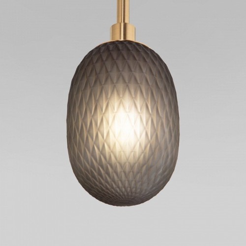 Подвесной светильник Eurosvet Pineapple 50266 дымчатый/прозрачный/янтарный