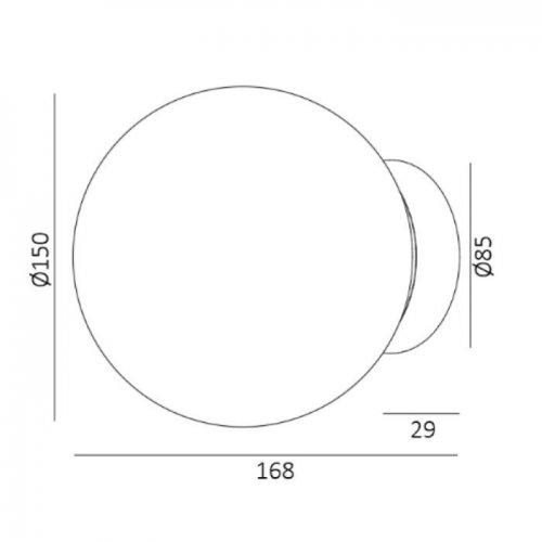 Настенно-потолочный светильник Munich DL18031G9Bronze 150