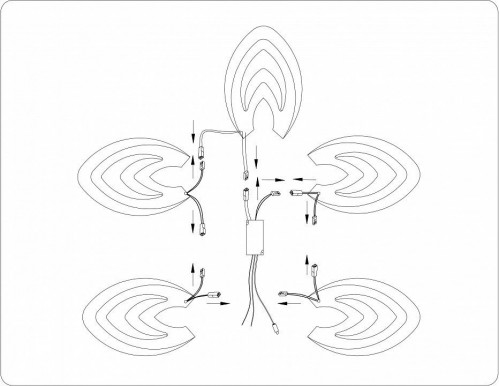Потолочная люстра Ambrella Light FA FA4546