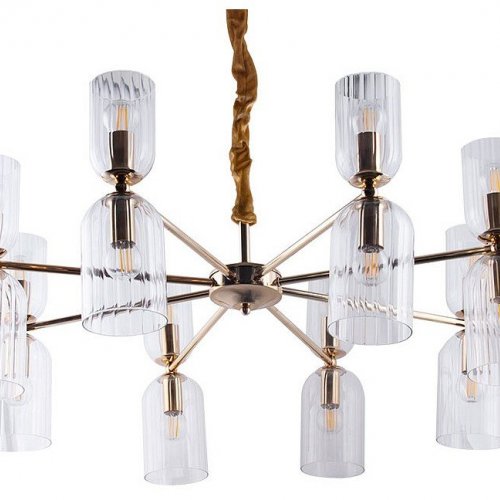 Подвесная люстра Arte Lamp Charm A1623LM-16GO Подвесная люстра Arte Lamp Charm A1623LM-16GO