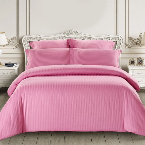 КПБ Tango Color Stripe Страйп-сатин 1,5-спальный, ярко-розовый