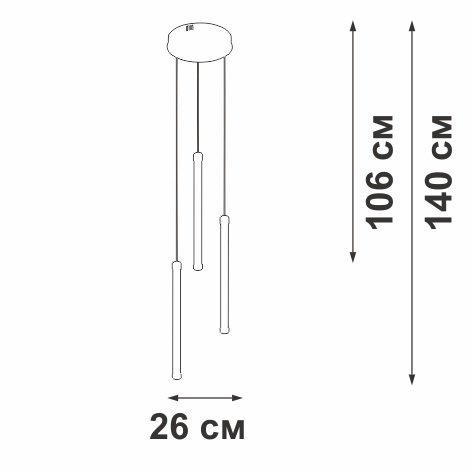 Подвесной светильник  V3849DT-8/3S